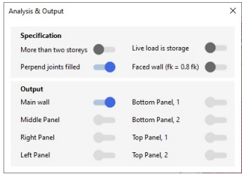MasterKey Masonry Design – EuroCode Loading Cases | MasterSeries Help