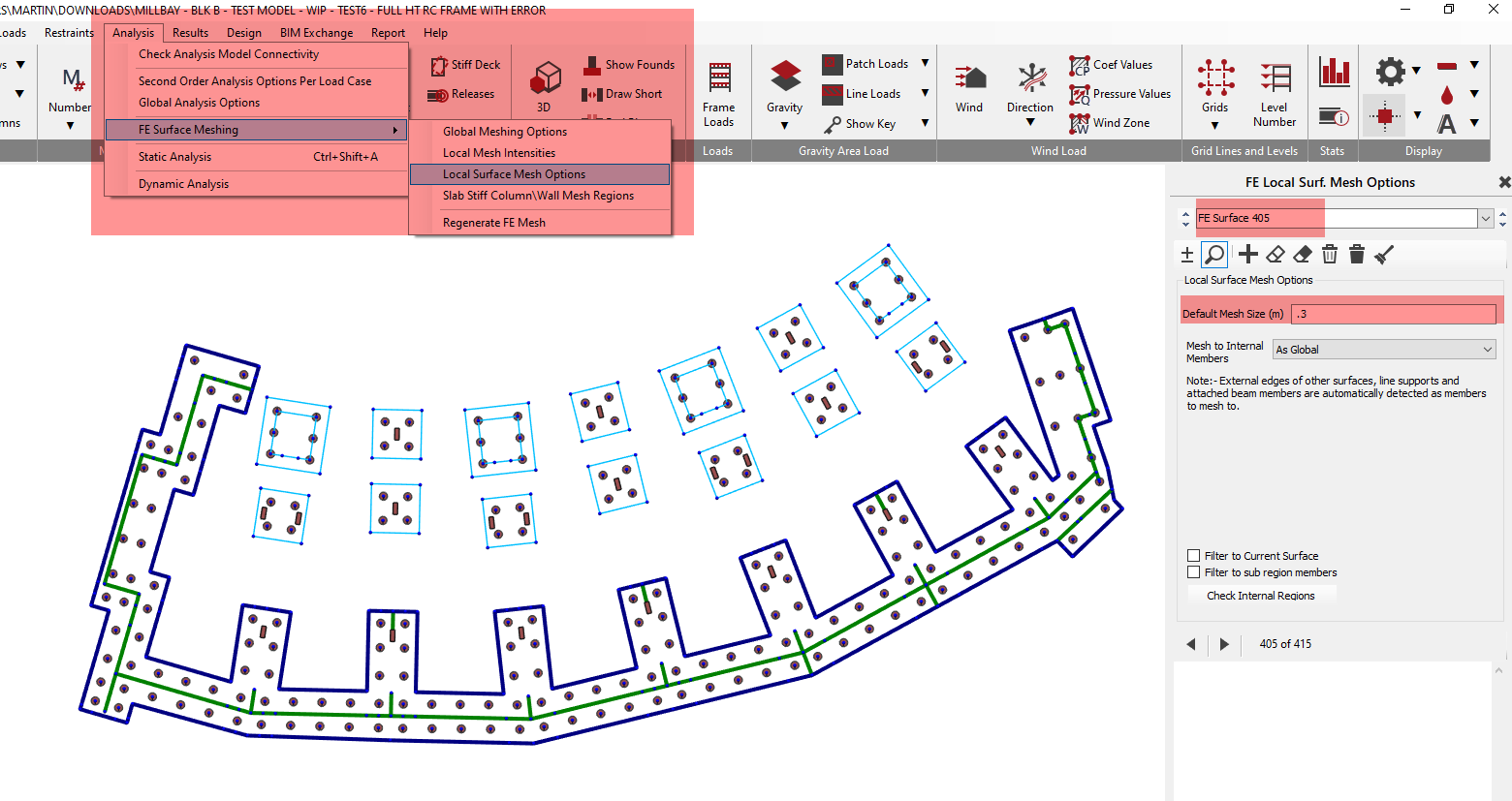 Meshing Connectivity Issues: Missed Column Node Connections ...