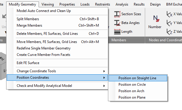 Position Coordinates Menu | MasterSeries Help