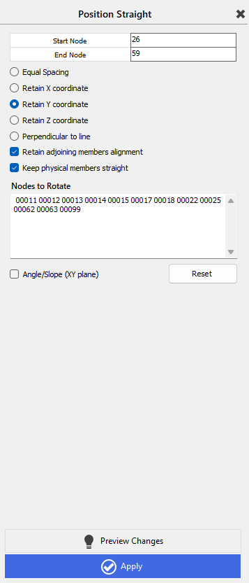 Position Coordinates Menu | MasterSeries Help