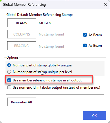 Member Referencing in MasterFrame (for CAD/IFC-ready output ...