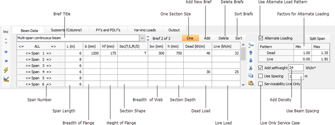 Beam Data | MasterSeries Help