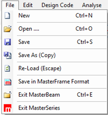 Top Menu | MasterSeries Help