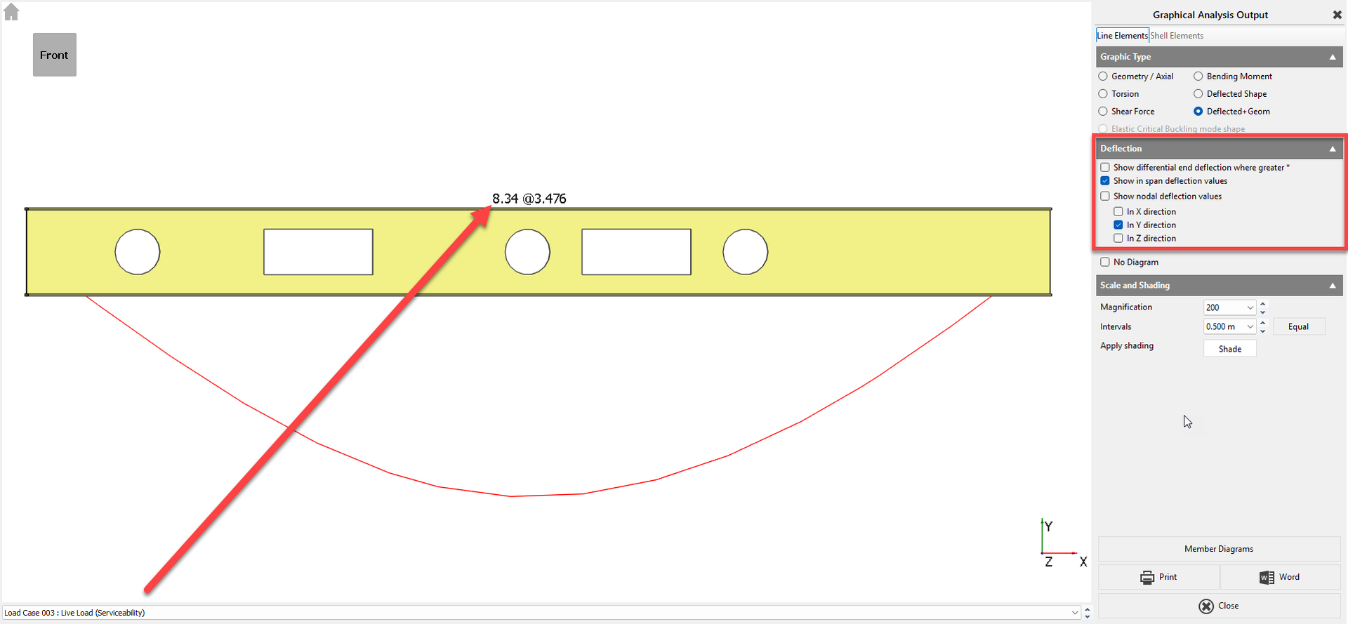 Deflections in Composite Beam Design | MasterSeries Help