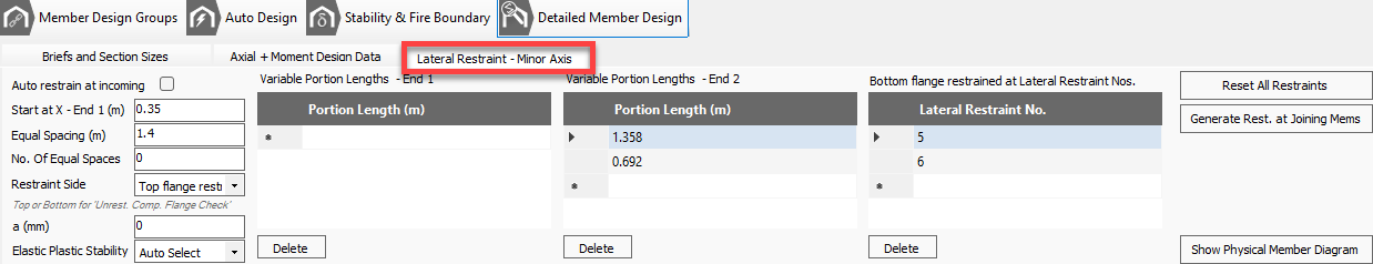 Detailed Member Design | MasterSeries Help
