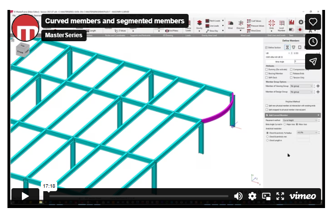 Member Shape Create Curved Member From Facets | MasterSeries Help