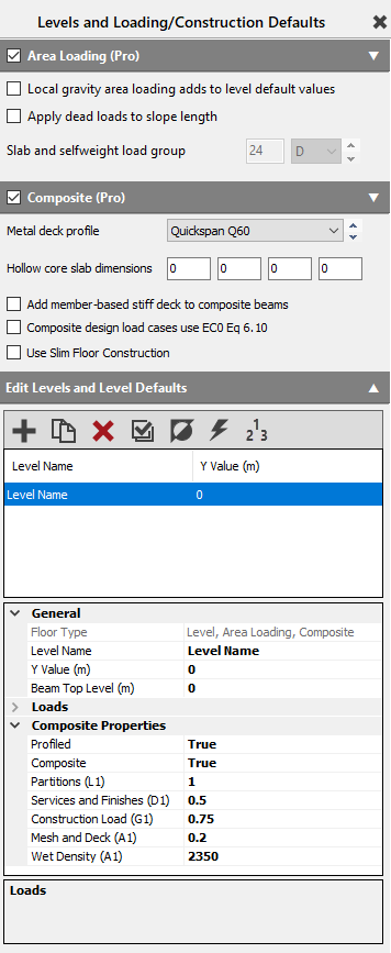 Modelling: Setting up a Composite Frame in MasterFrame | MasterSeries Help
