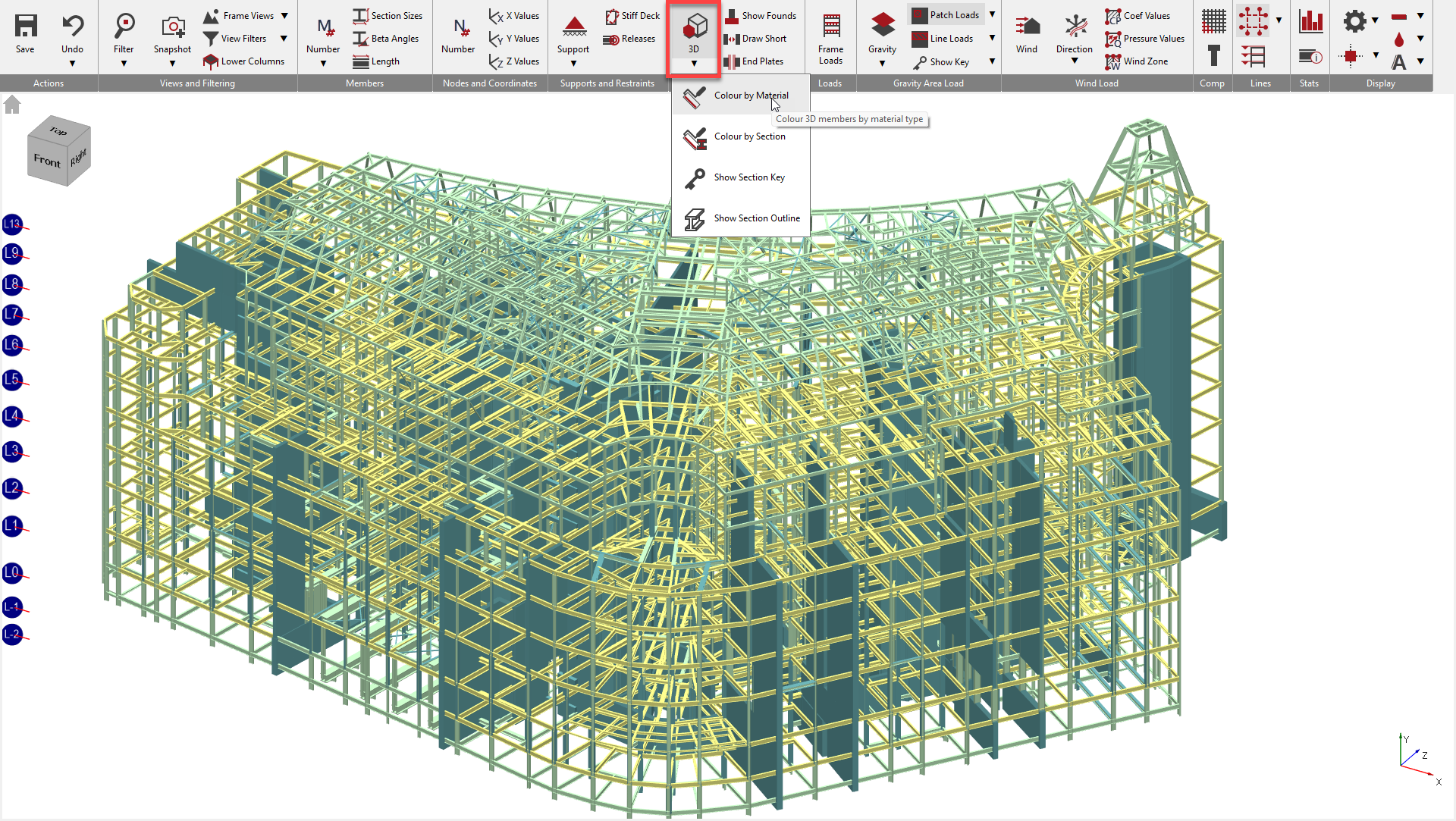 Modelling: Setting up a Composite Frame in MasterFrame | MasterSeries Help