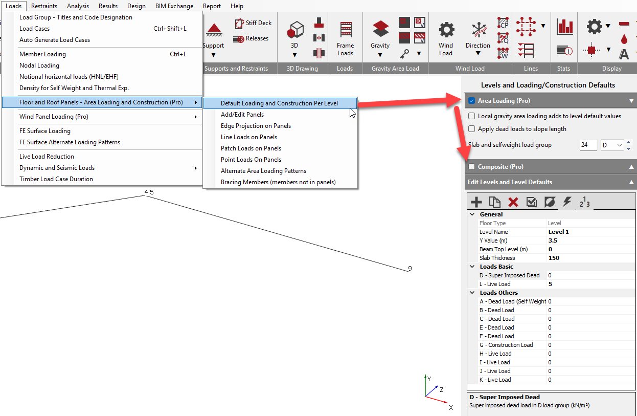 Modelling: Setting up a Composite Frame in MasterFrame | MasterSeries Help