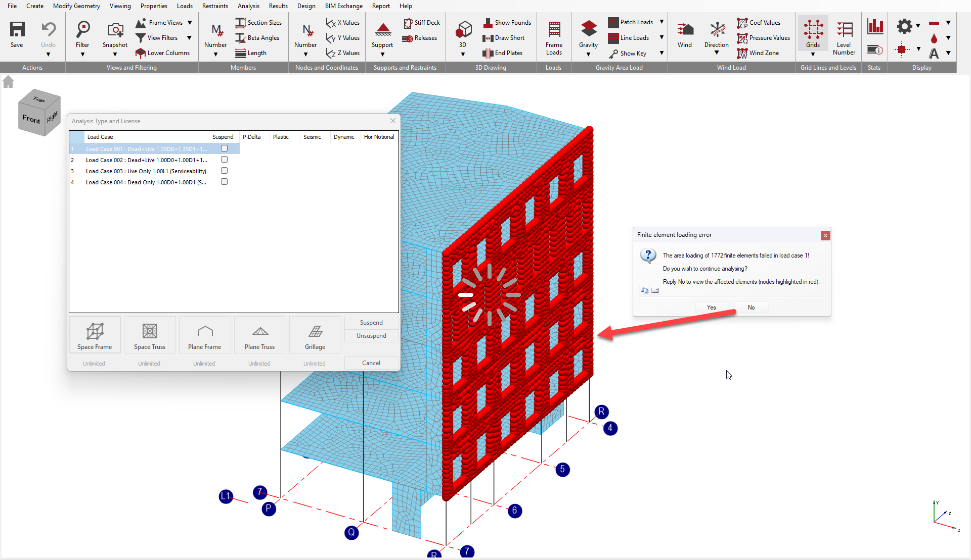 Finite Element Loading Errors | MasterSeries Help