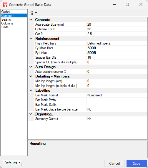 Common | MasterSeries Help