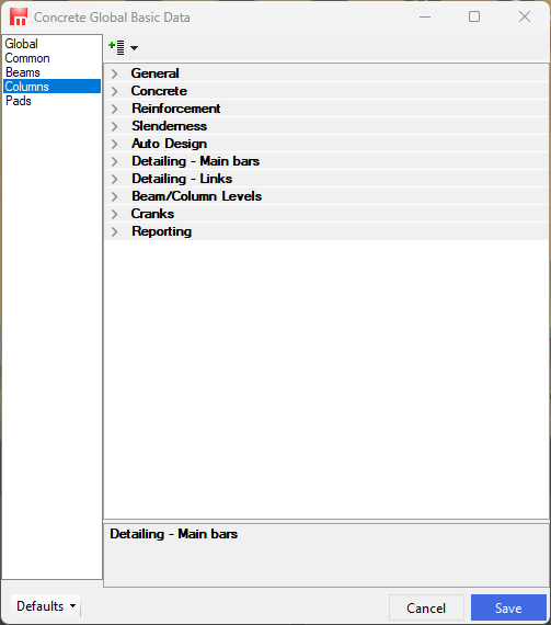 Columns | MasterSeries Help