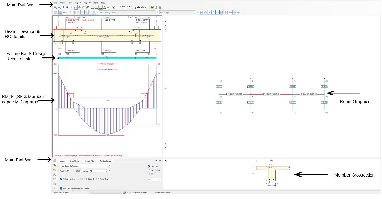 Beam Design Interface | MasterSeries Help